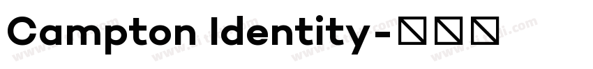 Campton Identity字体转换